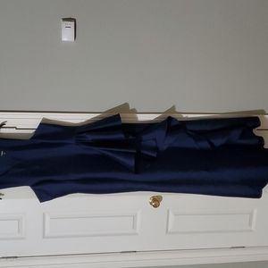 Evening gown in dark blue